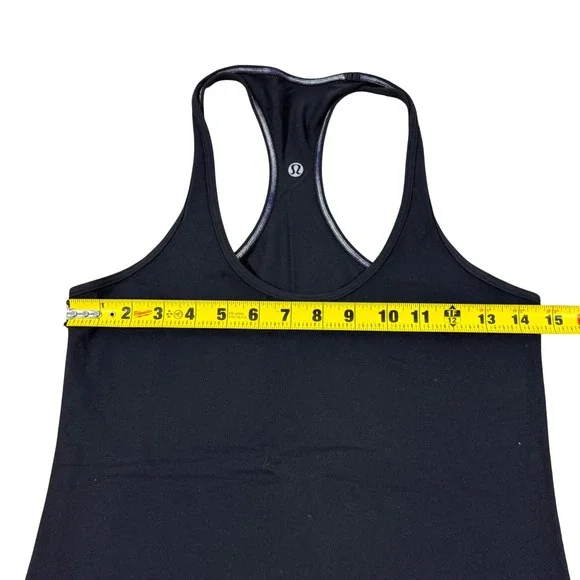 Lululemon Women's Black Racerback Tank Top Size 8 (Estimated) Athletic Yoga Gym - Picture 4 of 9